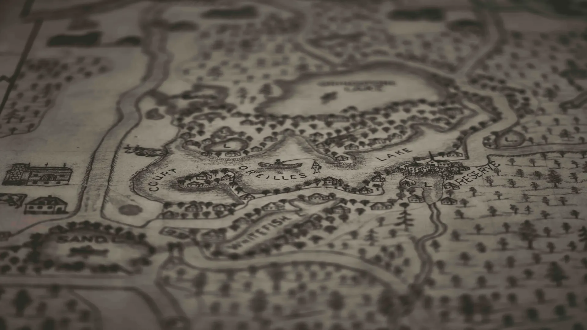 Vintage Sawyer County map