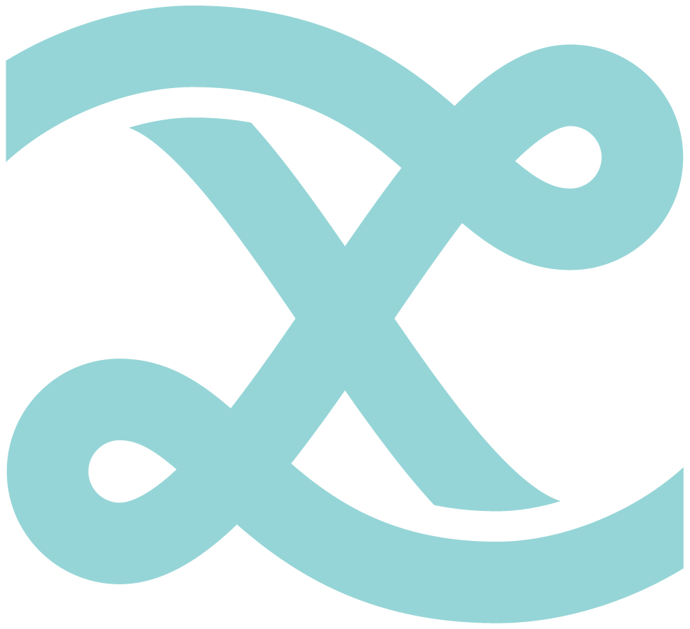 Brand icon, river teal on bark