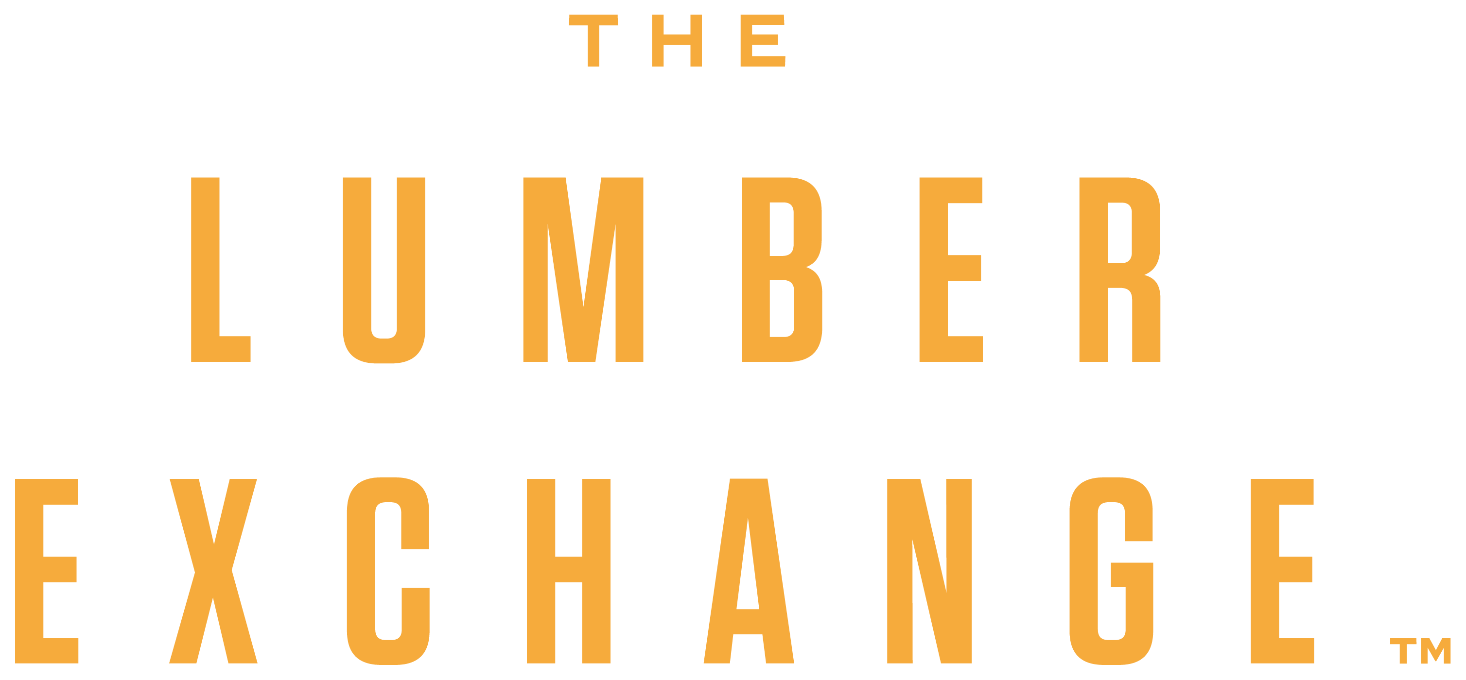 Wordmark, amber on near-black