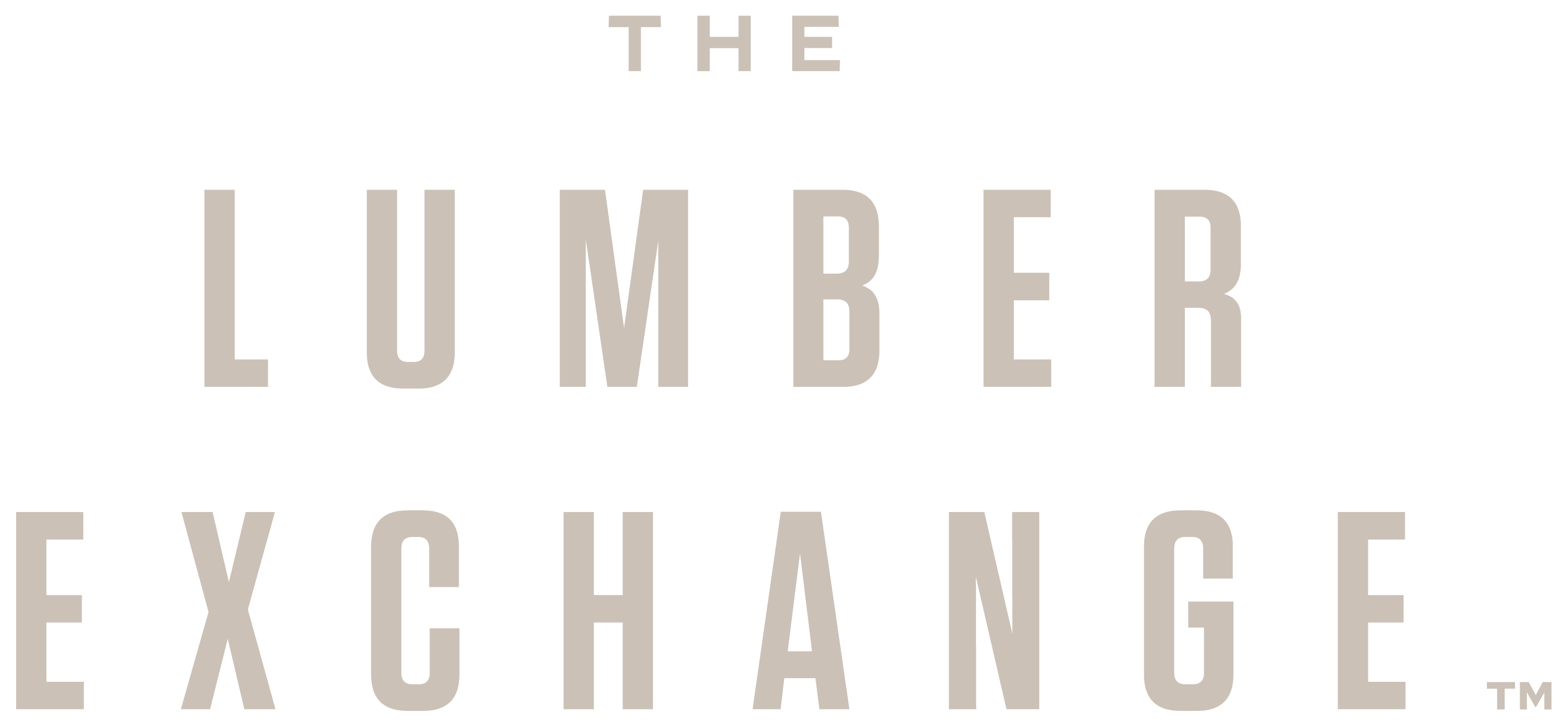 Wordmark, warm stone on near-black